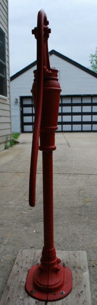 Vintage Old Peters Pump Kewanee IL Cast Iron Antique Hand Water Well Pump Tall 4