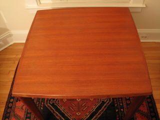 VTG MID CENTURY DANISH MODERN TEAK DINING TABLE EXPANDS NYC LOFT BRDR.  FURBO 6