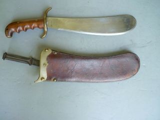 WW 1 US Model 1909 Bolo Knife From Springfield Armory - Flaming Bomb Scabbard 2