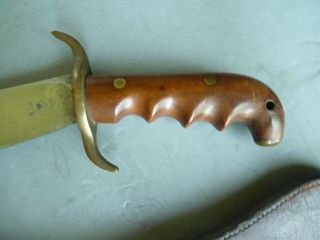 WW 1 US Model 1909 Bolo Knife From Springfield Armory - Flaming Bomb Scabbard 7