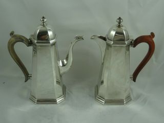 Quality Pair,  Solid Silver Cafe `o` Lait,  1935,  899gm