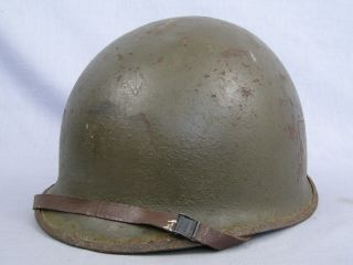 2 Us Korean War M1 Helmet With Liner
