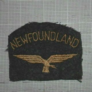 Wwii Canada Rcaf Newfoundland Volunteer Shoulder Patch