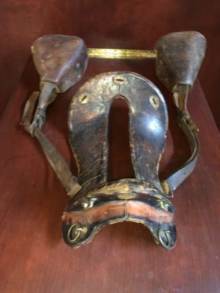 Wwi Mcclellan U.  S.  Cavalry 12 " Leather Saddle W/ Wood Stirrup