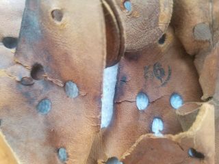 WWII GERMAN HELMET LINER LEATHERS 4