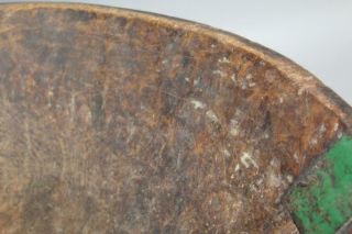 A PILGRIM PERIOD 17TH C AMERICAN HAND HEWN BOWL IN MAPLE BURL IN OLD DRY SURFACE 4