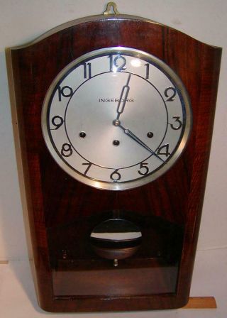 Vintage Ingeborg Wall Clock Made In Germany,  23 " High,  Westminster Chime