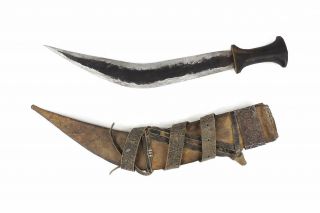 Ethiopian Knife Scimitar Sword With Sheath African Art Was $95.  00
