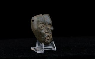 Pre Columbian Dual Face Pendant Aztec_olmec_maya
