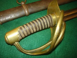 French An Xi Cuirassier Heavy Cavalry Sword,  1816 Dated,  Broken Blade
