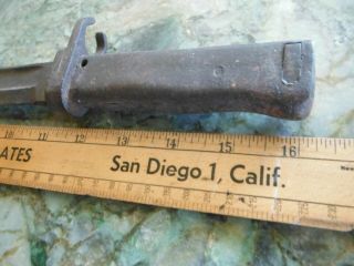 Argentina Military Knife 7.  65 x 53mm Rifle Bayonet (SAFN) 1949 - 53 Rare Find 2