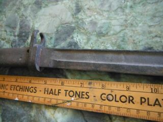 Argentina Military Knife 7.  65 x 53mm Rifle Bayonet (SAFN) 1949 - 53 Rare Find 5