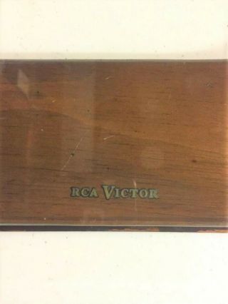 Antique TV,  RCA 630 TS Face Plate with Glass and Brass clips 3