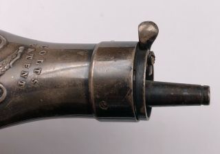 Pre Civil War Era Colt Gun Powder Flask Colt ' s Patent For Percussion Gun W/Eagle 10