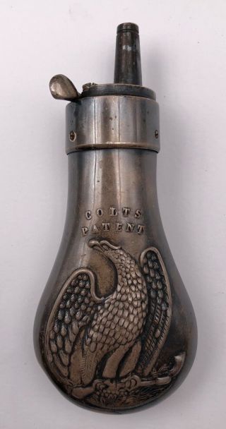 Pre Civil War Era Colt Gun Powder Flask Colt 