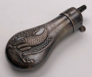 Pre Civil War Era Colt Gun Powder Flask Colt ' s Patent For Percussion Gun W/Eagle 5
