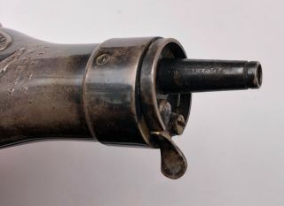 Pre Civil War Era Colt Gun Powder Flask Colt ' s Patent For Percussion Gun W/Eagle 8