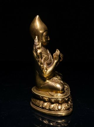 19th Kuangxu Period Chinese Antique Gilt Bronze Buddha 2