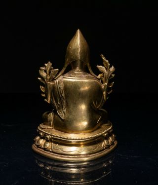 19th Kuangxu Period Chinese Antique Gilt Bronze Buddha 3