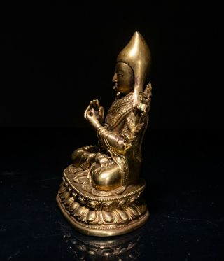 19th Kuangxu Period Chinese Antique Gilt Bronze Buddha 4