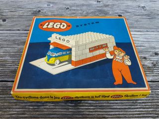 LEGO DENMARK RARE CLASSIC VINTAGE OLD BOX 236 GRAGE 50 ' S 60 ' S 1:87 SYSTEM VW ALT 4