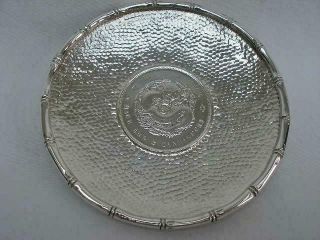 Antique Chinese Silver Coin Dish.