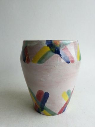 Wiener Werkstatte ww Signed pottery ceramic vase Wieselthier Art Deco Austria 3