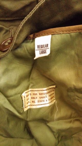 RARE 1950 ' S Vintage Korean War US Army Overcoat Coat OG - 107 Military Clothes 11