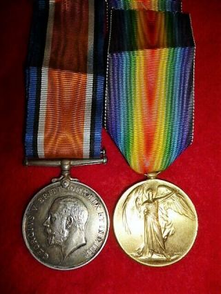 Ww1 Cef Medal Pair To Eardleys,  7th Canadian Railway Troops,  Died 1921