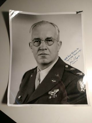 Handsigned World War Ii Photo,  3rd Commanding Officer,  1941,  Pilot Army Airforce