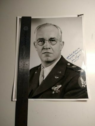 Handsigned World War II Photo,  3rd Commanding Officer,  1941,  Pilot Army Airforce 7