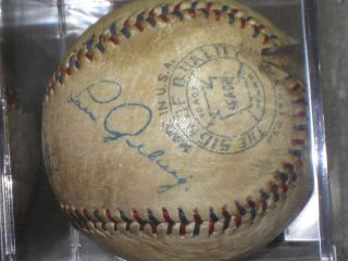 LOU GEHRIG/BABE RUTH Signed Baseball American League Ball Repro.  READ LISTING 6