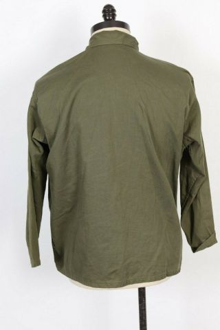 Vintage US ARMY 13 Star Button Fatigue Uniform Shirt Jacket USA Mens Large 3