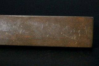 BWO14 Japanese Antique Brass & Copper kozuka Nanakoji sword tsuba knife 10