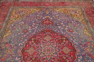 Persian Vintage Floral Wool Area Rug Handmade Oriental 7 x 10 Medallion Carpet 12
