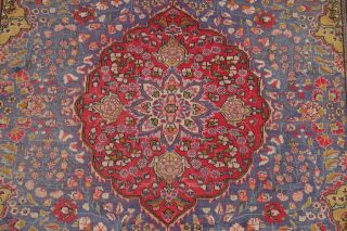 Persian Vintage Floral Wool Area Rug Handmade Oriental 7 x 10 Medallion Carpet 6