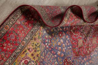 Persian Vintage Floral Wool Area Rug Handmade Oriental 7 x 10 Medallion Carpet 7