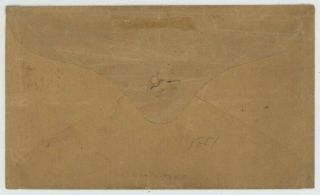 Mr Fancy Cancel STAMPLESS COVER RED HOMER MI PAID X TO LIMA NY FWD TO OAKFIELD 2