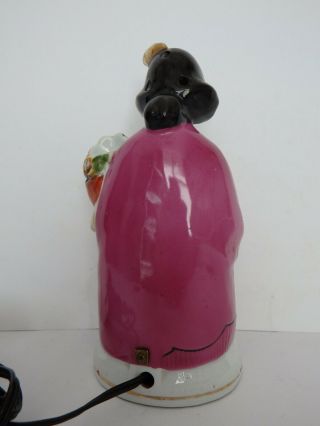 German Art Deco Lady Girl Figurine Porcelain Perfume Lamp,  Half Doll rel. 6