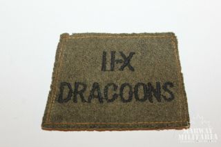 Ww2 2nd/10th Dragoons Winter Slip On Title / Patch (17674)