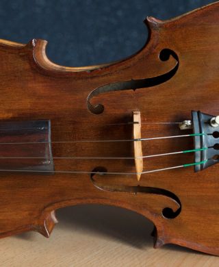 old violin 4/4 geige viola cello fiddle stamped outside and inside 5