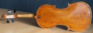 old violin 4/4 geige viola cello fiddle stamped outside and inside 7