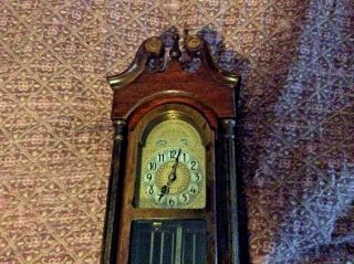Vintage 1950’s Mini Electric Grandfather Clock,  C.  J.  Hug Co.