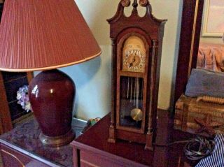Vintage 1950’s Mini Electric Grandfather Clock,  C.  J.  Hug Co. 2