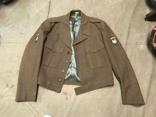 9w Wwii Us Army Enlisted Nco Class A " Ike " Jacket - Size Medium/large 42r