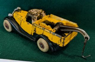 Vintage Hubley Or Arcade Cast Iron Terraplane Tow Truck/Wrecker - WRT 1930 ' s 4