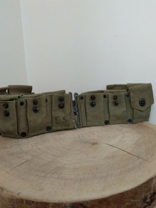 Vintage Us Gi Military Belt For M1 Carbine