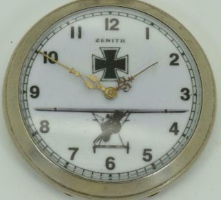 Historic WWI German Pilot ' s award Zenith pocket watch.  AUTOMATON PROPELLER DIAL 2