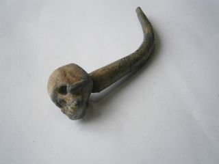 Unique tobacco pipe SKULL Mouthpiece WW1 wwI or WWII ww2 Trench Art Rare 11