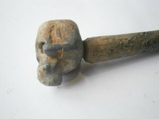 Unique tobacco pipe SKULL Mouthpiece WW1 wwI or WWII ww2 Trench Art Rare 6